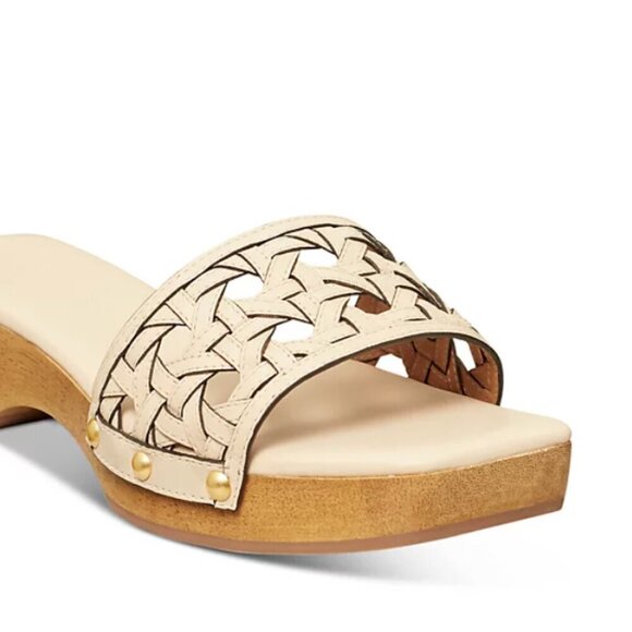 NWT! NEW! Tory Burch basketweave clogs new cream -Women US 7 - Picture 10 of 11